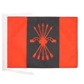 Falange Española de las JONS Flag 18'' x 12'' cords - Falangists SMALL flags 30 x 45cm - Banner 18x12 in - AZ FLAG