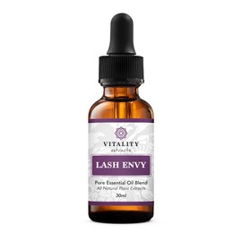 Vitality Extracts Lash Envy 30ml - Eyelash Enhancing Serum, Essential Oil Blend, Castor Oil, Thicker & Fuller Looking Lashes, Fatty Acids