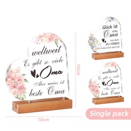 Ajuanbazha Mum Birthday Gift, Decorative Acrylic Grandma Gifts for Mum, Gift for Grandma, Birthday Gift for Grandma, Mother Gifts for Birthday (Grandma)