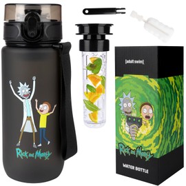 MOMO WAY Drinking Bottle Tritan Water Bottle BPA Free Reusable for School Sports Fitness Gym Easy Closure Gift for Men Women and Children Black Green 600 ml
