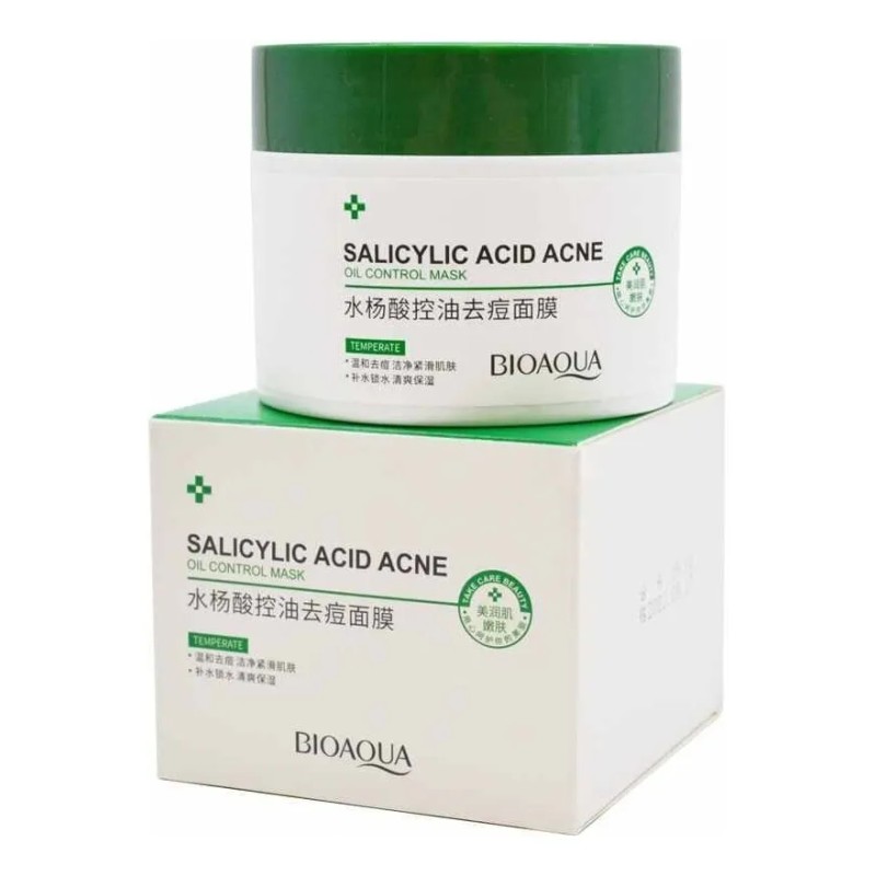 Gel Cuidado Facial Bioaqua Acido Salicilico Control Grasa Elimina Imperfecciones