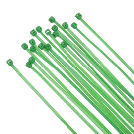 sourcing map 100PCS Cable Zip Ties 12 Inch, Self-Locking Nylon Wire Ties Heavy Duty with 30 LBS Tensile Strength for Indoor and Outdoor, Green