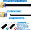 ERGAOBOY 10pcs 8mm Pipe AD x 1/4 BSP Male Thread