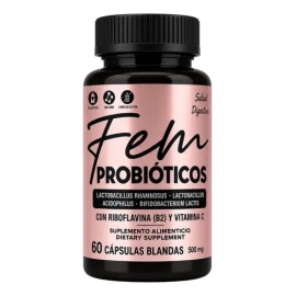 Probióticos Fem Con Vitamina C Y B2 60 Cápsulas Sioux                                                                                                 