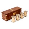 NKlaus Maritime 11709 Set of 4 Shot Cups Made of