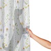 Remzoke Floral Shower Curtain for Bathroom Flower Funny Dog Shower