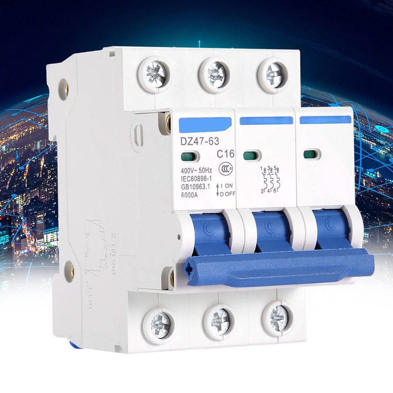 Main Switch 3-Pin Miniature Circuit Breaker, 400V Leakage Current Circuit