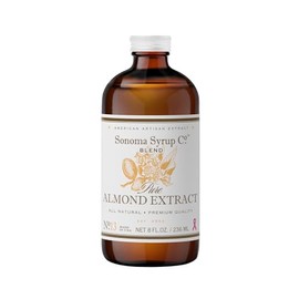 Sonoma Syrup Co Pure Almond Extract 8 oz | for Baking | Hand Crafted in the USA