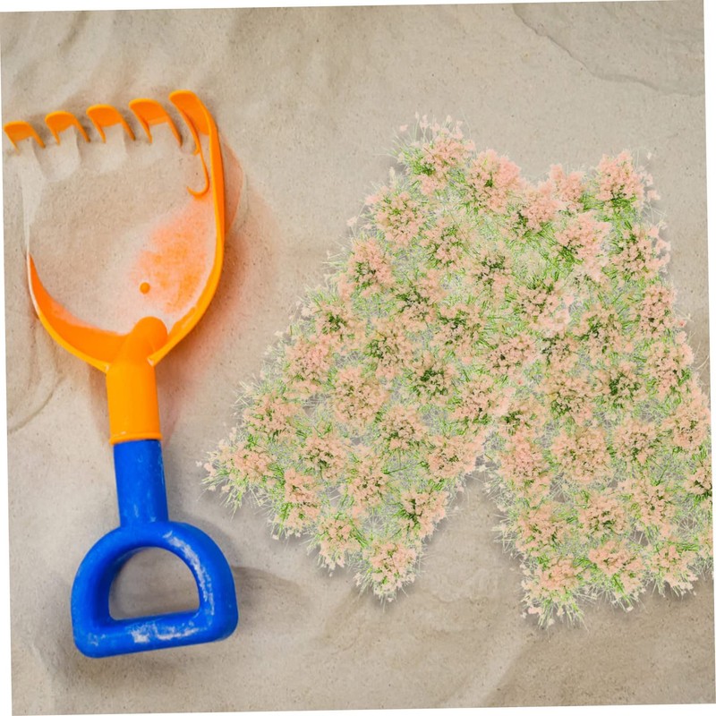 Operitacx 28Pcs Miniature Artificial Grass Tufts for Micro Landscapes Sand