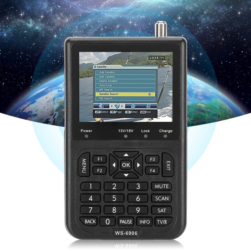 SatLink WS‑6906 Digital Satellite Antenna Search Device Signal Finder 3.5