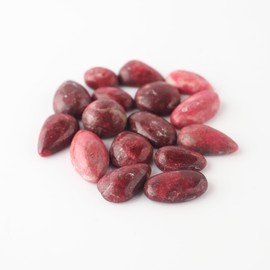 GEMSPLACE Natural Thulite Cabochon Handcrafted Crystal Healing Untreated Loose Gemstones for Jewelry Making, Cabbing, Fountain Rocks, Polishing, Wire Wrapping, Wicca & Reiki Crystal Healing,