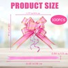 Cozevdnt Pull Bows, 100 Pcs Wrapping Pull Bow Ribbon, Multicolor