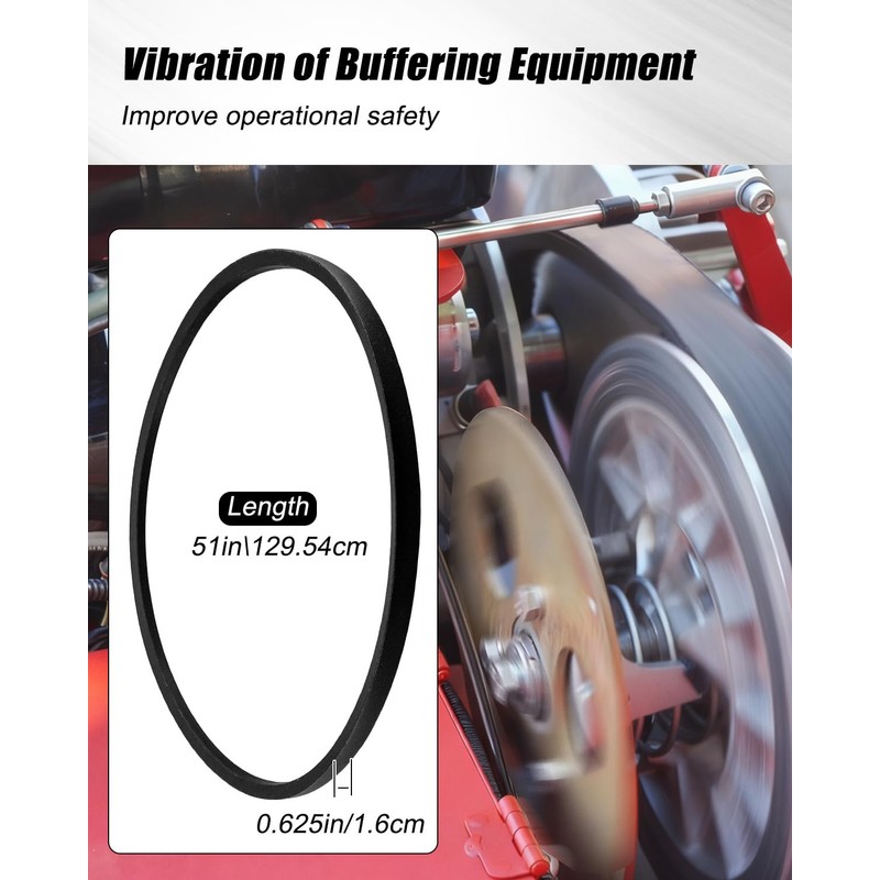 TP250 51" V Ladder Hoist Drive Belts Fit for TranzSporter