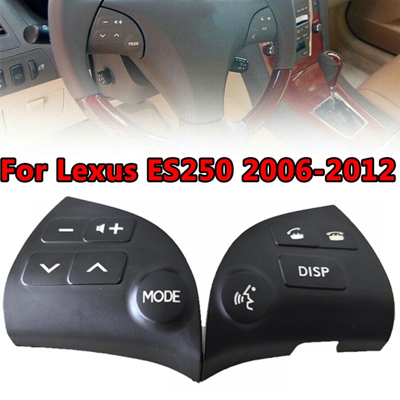 2Pcs Steering Wheel Volume Control Switch Button Cover Fit for