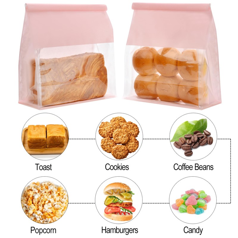 Funcoo 50 Paper Bread Bags with Tabs for Homemade Sourdough