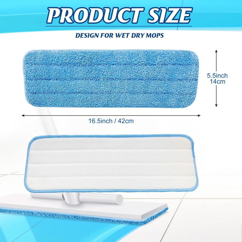 Microfiber Mop Pads Replacement Heads, Washable Reusable, 70 Pcs