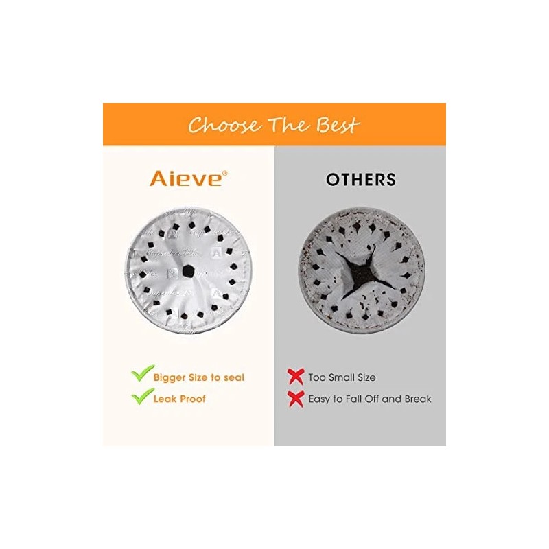 Aieve 120Pcs Aluminum Foil Seals Lid For Reusable Nespresso Pods