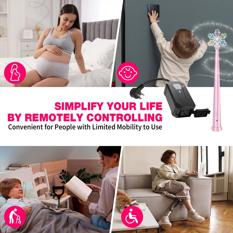 Voice-Controlled Magic Wand for Christmas Tree Lights – Wireless Light