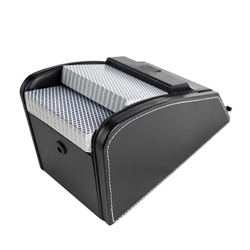 Card Shuffler, 2 Deck Automatic Card Shuffler 9.45''x4.72''x4.72'' Paper/Plastic Card