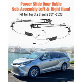 Rear Left and Right Power Sliding Door Cable Bracket Linkage Fit for Toyota Sienna 2011 2012 2013 2014 2015 2016 2017 2018 2019 2020 Replace 85016-08010 85016-08011