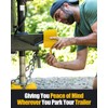 NUOVEPE Heavy Duty Anti Theft Trailer Lock, Universal Fit 1-7/8",