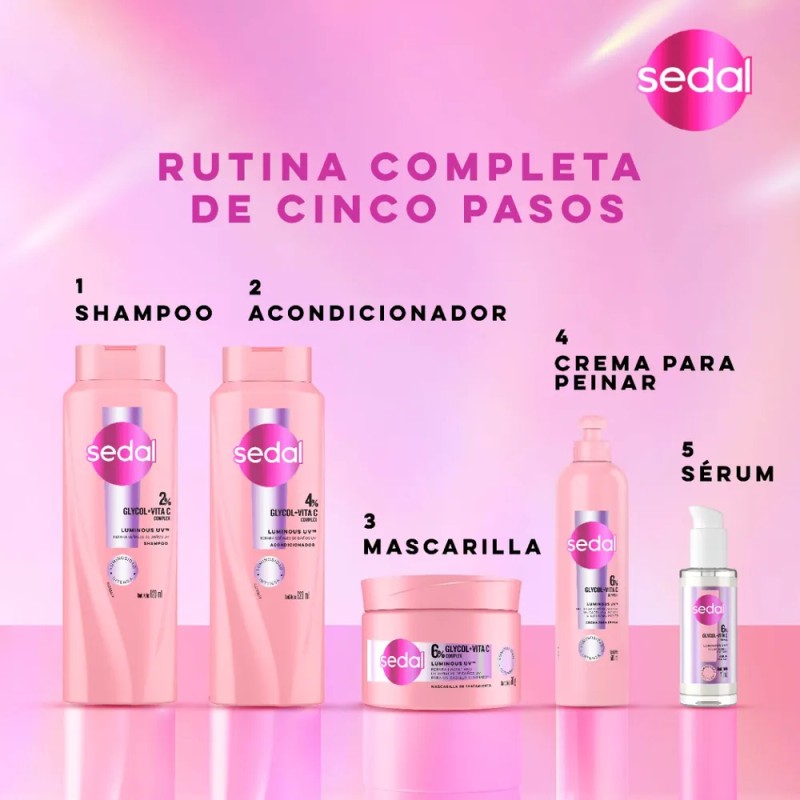 Mascarilla Capilar Sedal Luminous UV 300 ml