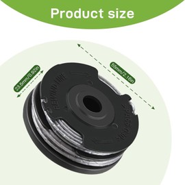 Paicreate 2 PCS Strimmer Spool Line, Standard Double Autofeed Nylon Spools, Strimmer Trimmer Spool Line Replacement for Bosch ART 24 27 30 30-36 LI, Grass Trimmer for Bosch