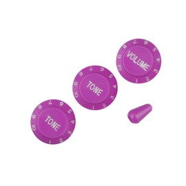 ROLIZO Strat Style Guitar Control knobs 1 Volume and 2 Tone Set for Fender ST Strat Style Guitar Purple