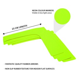 Fitness Health FH Flat Rubber Flexible Corner Marker 4 Pcs Non-Slip Speed Agility Training Floor Marker Set