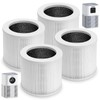 Aiskaer 4-Pack A1 A1W Replacement Filter Compatible with VEWIOR HQSC-50,HQKJ-80,AMEIFU
