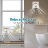 MEKOTRIN 4 Inch Exhaust Fan, 15W Bathroom Window Exhaust Fan,