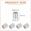 sourcing map 3/16"(4mm) Aluminum Crimping Loop Sleeve, Wire Rope Stop
