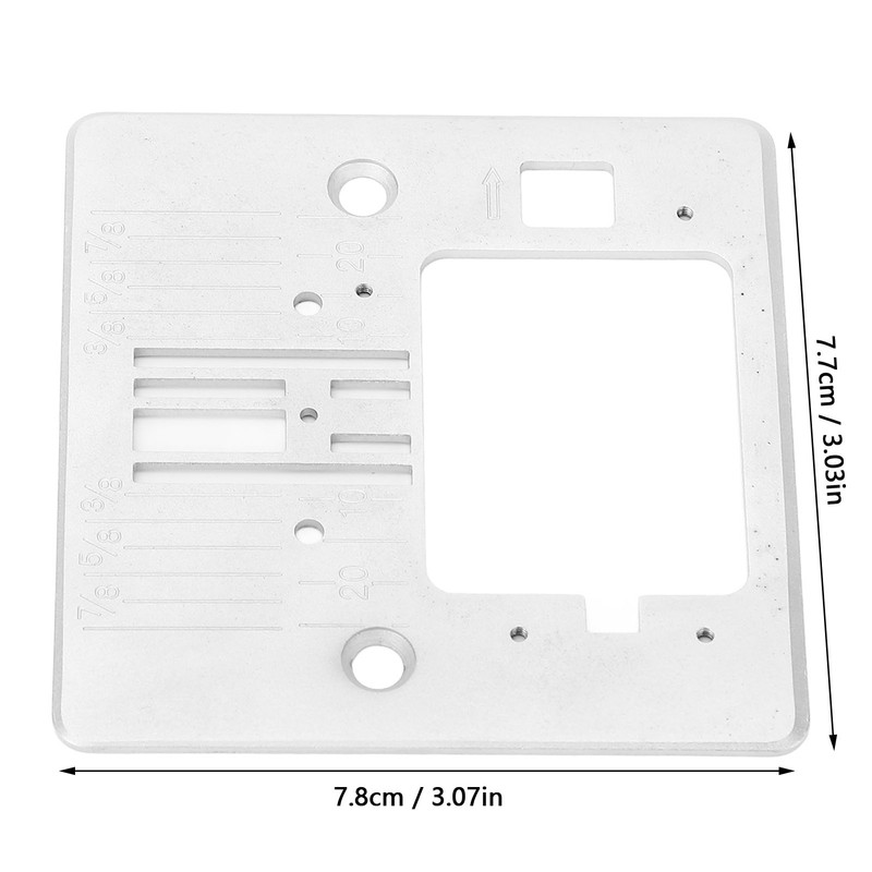 Sewing Machine Needle Plate Q235 Steel 7.8x7.7cm Straight Stitch Needle