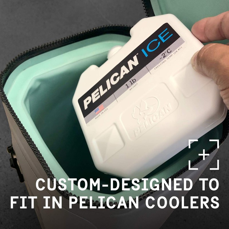 Pelican (ペリカン) ユニ PI-1ポンド-BLU クーラー 1ポンド アイスパック (ホワイト) 1ポンド