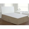 Lux Hotel Bedding Tailored Bedskirt, Classic 14” Drop Length, Pleated