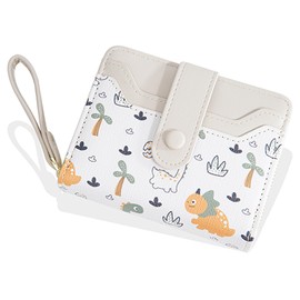 LZSXDWXY Women's Wallet, Fashion Cute Daisy Flowers Print Wallets with Exterior Zipper Around Coin Purse Bifold Bill Wallet with Credit Card Holder Id Window