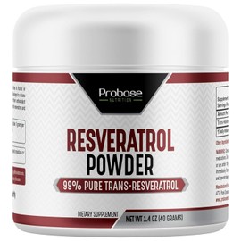Trans Resveratrol Supplement, High Purity Resveratrol Powder for Age Support, 40-Day Supply, 40 Grams