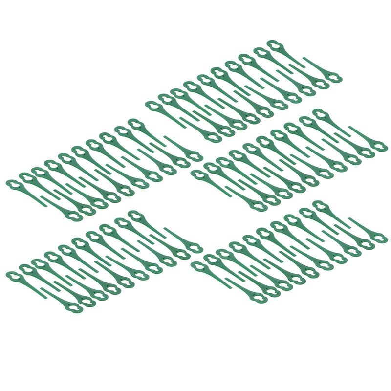 100pcs Plastic Grass Trimmer Blades Lawn Mower Replacement Cutting Blades