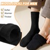 Josnown 5 Pairs Wool Socks Mens, Thick Warm Winter Thermal