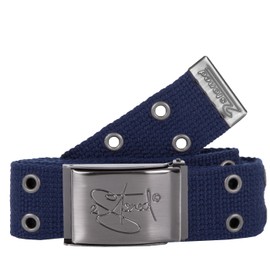 2Stoned Rivet Belt Belt 4 cm with Matte Buckle with Bottle Opener in Navy 120 cm for Men and Women, Navy Bottle Opener