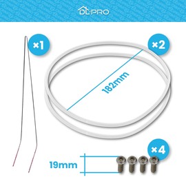 DL-pro 2 x Pump Pot Seal for Bosch Siemens Neff Constructa Dishwasher Diameter 182 mm Pump Pot Seal Kit 12005317 12005744 In case of errors E15