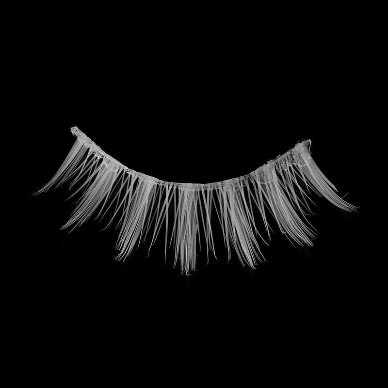 Beautiful White False Eyelashes Long Cross Eyelash Extensions False Eyelashes