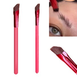 Bluemega 2 piezas Cepillo para Cejas - Ángulo de Cepillo Multifuncional para Cejas - Pincel de Maquillaje Perfecto para Rellenar Cejas, Dar Forma al delineador de Ojos y aplicar rímel para Uso Diario en