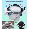 Elegamefy für Meta Quest 3/3S/2 Headstrap mit Akku, Magnetischer Akku