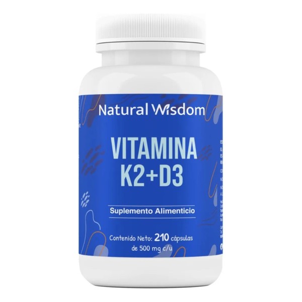 Vitamina K2 + D3 400UI + A | Huesos Fuertes,