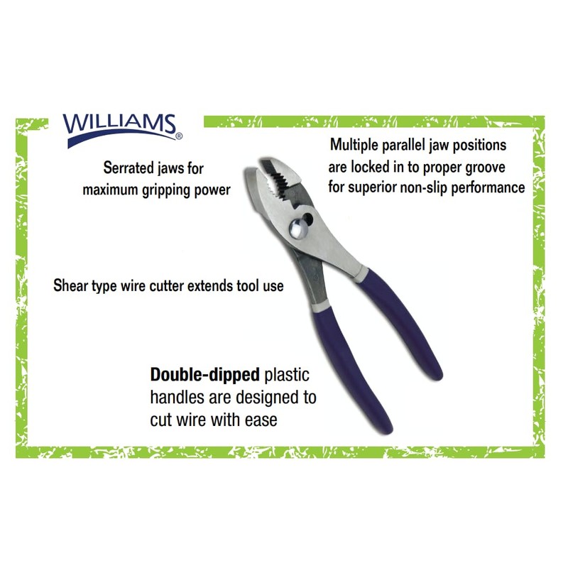 Williams PL-6C 6-Inch Combination Slip Joint Pliers
