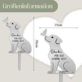 Namalu Metal Grave Plate with Engraving Dog Memorial Stone Outdoor Grave Decoration Weatherproof Memorial Plaque Outdoor Slate Plate Decoration for Animals Grave Memory Dog Mourning Gift for Pet