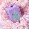 LeZakaa Reversible Christmas Wrapping Paper Roll - Christmas Tree, Pink