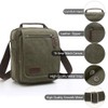 TELOSPORTS Messenger Bag Small Canvas Crossbody Bags Shoulder Bags Man