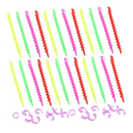 Baluue 52pcs Spiral Perm Rods for Hairdressing Curling Tools for Hair Efficient Hair Rollers for Women for and Salon Use